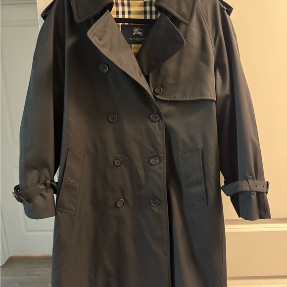 Burberry Black Trench Coat - Picture 1 of 14